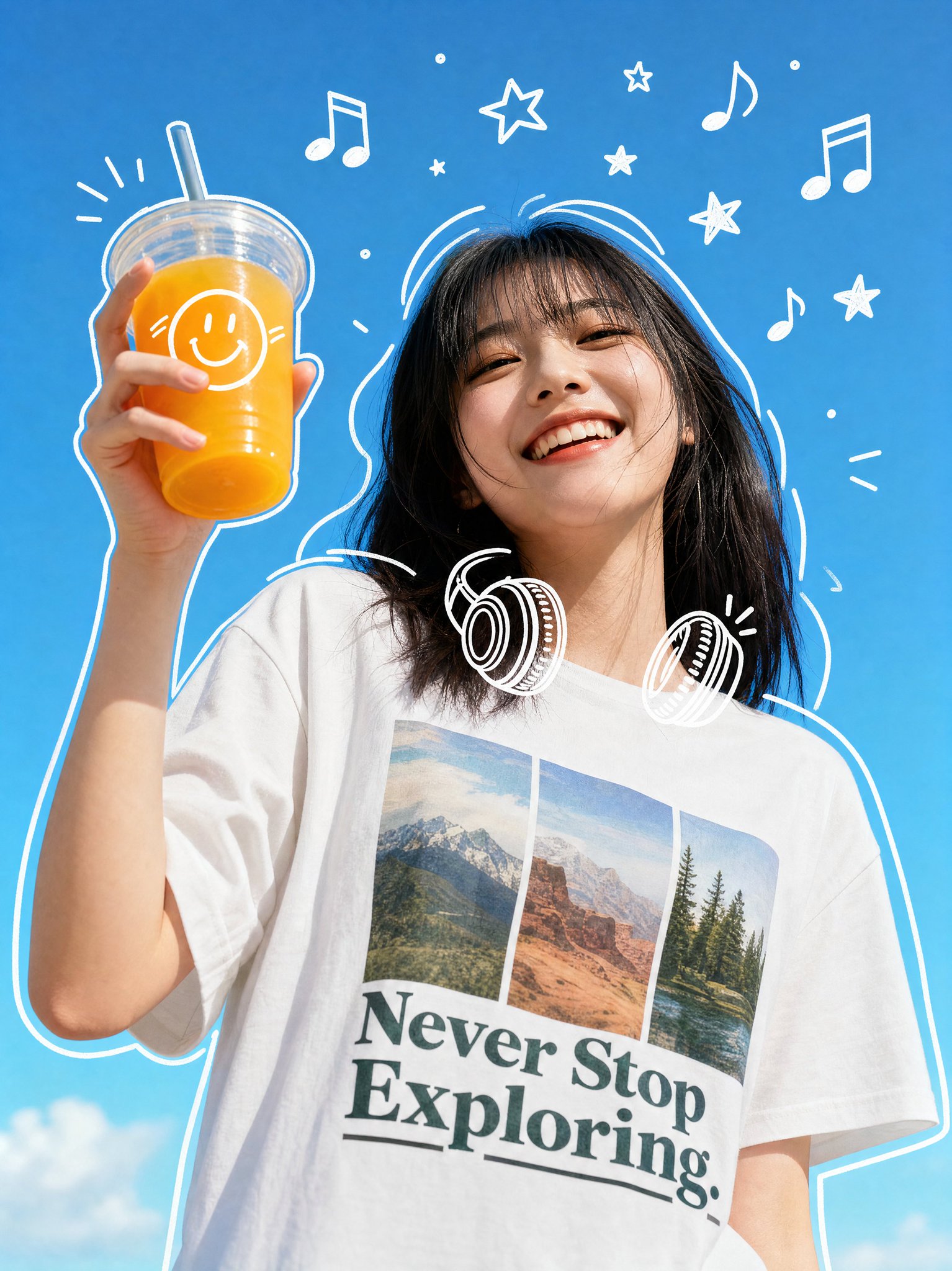 夏日果汁旅行随拍样图:旅行路上的橙汁时刻